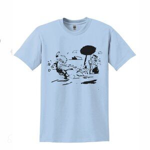 Pulp Fiction Jules Krazy Kat Light Blue T-Shirt 141